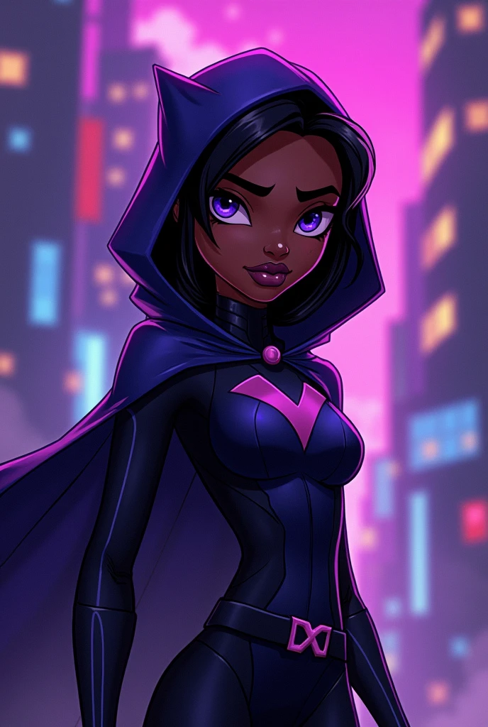 A black Woman titans go raven