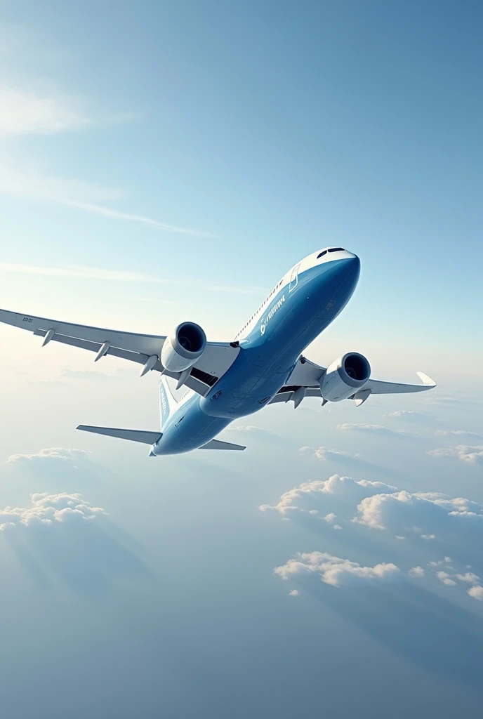 Generates a Boeing 787 9 Dreamliner sideways
