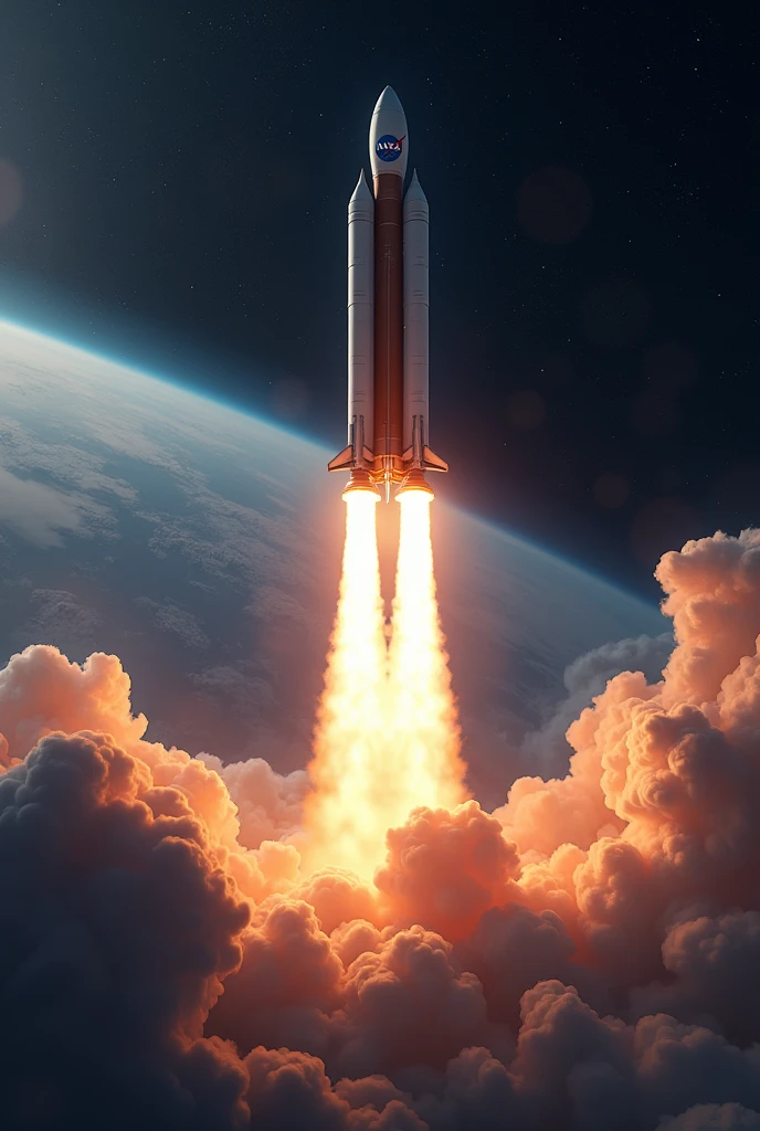 NASA Rocket in Space HD