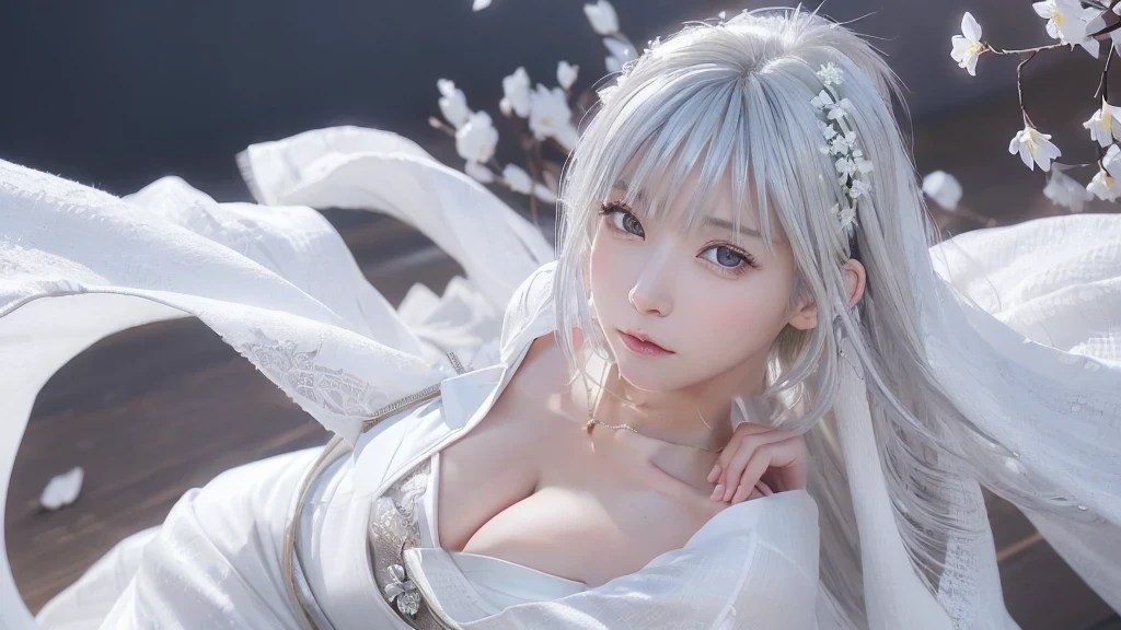 skin、White kimono