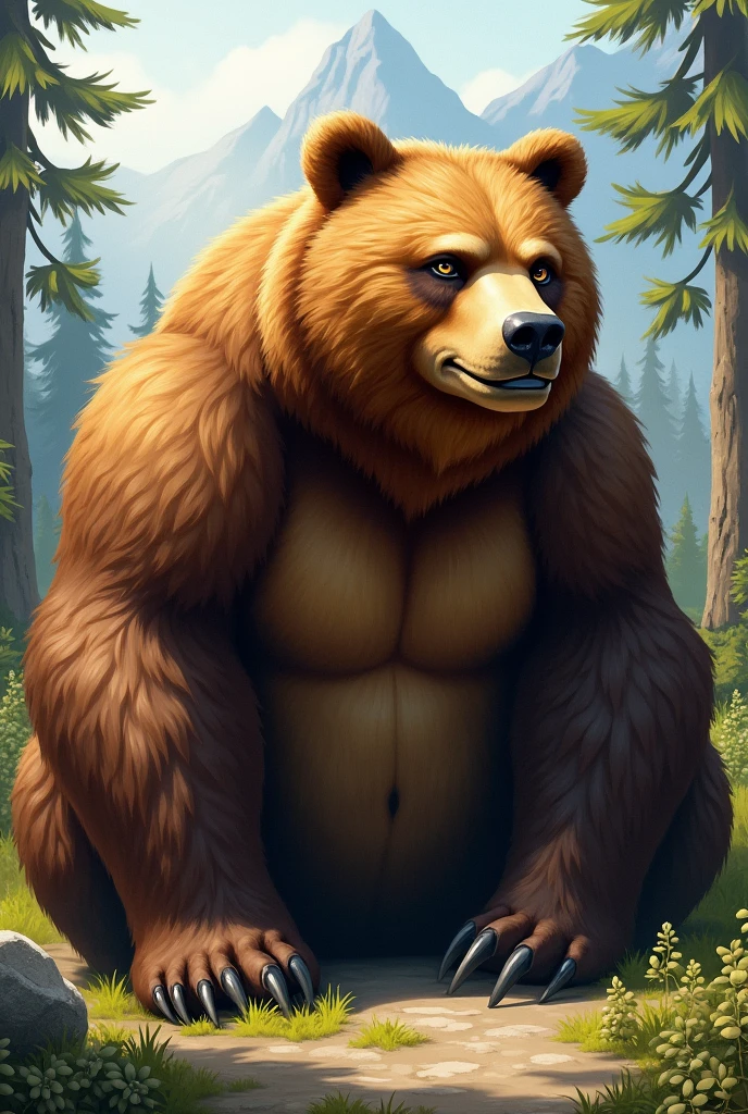 furry bear fat and a little bit muscular naked 
