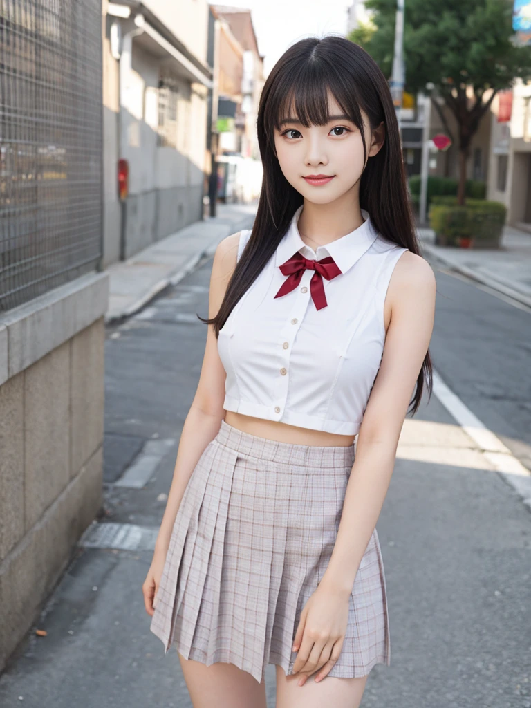 Milk-covered high school girl idol、Whole Body Ezbian、Sleeveless, milk-stained, see-through uniform(white)、(Big Breasts) (Erect nipples)