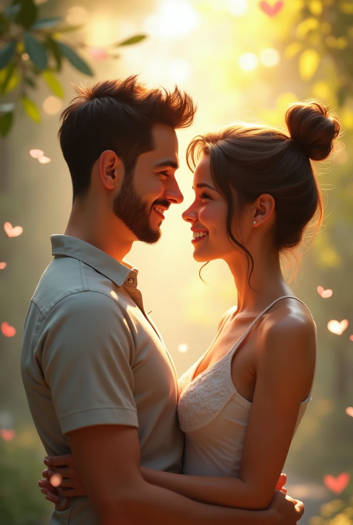 young couple talking