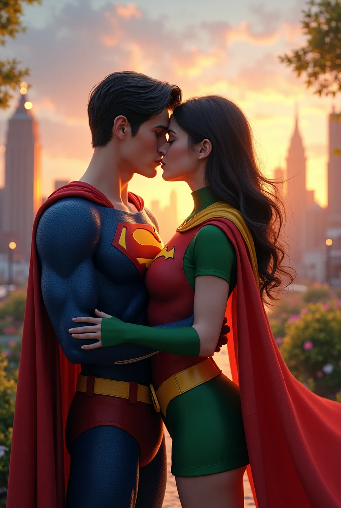  Robin kissing super boy