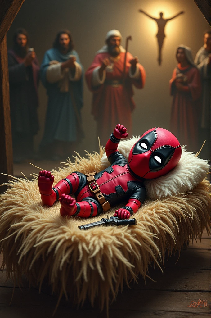Deadpool jesus baby
