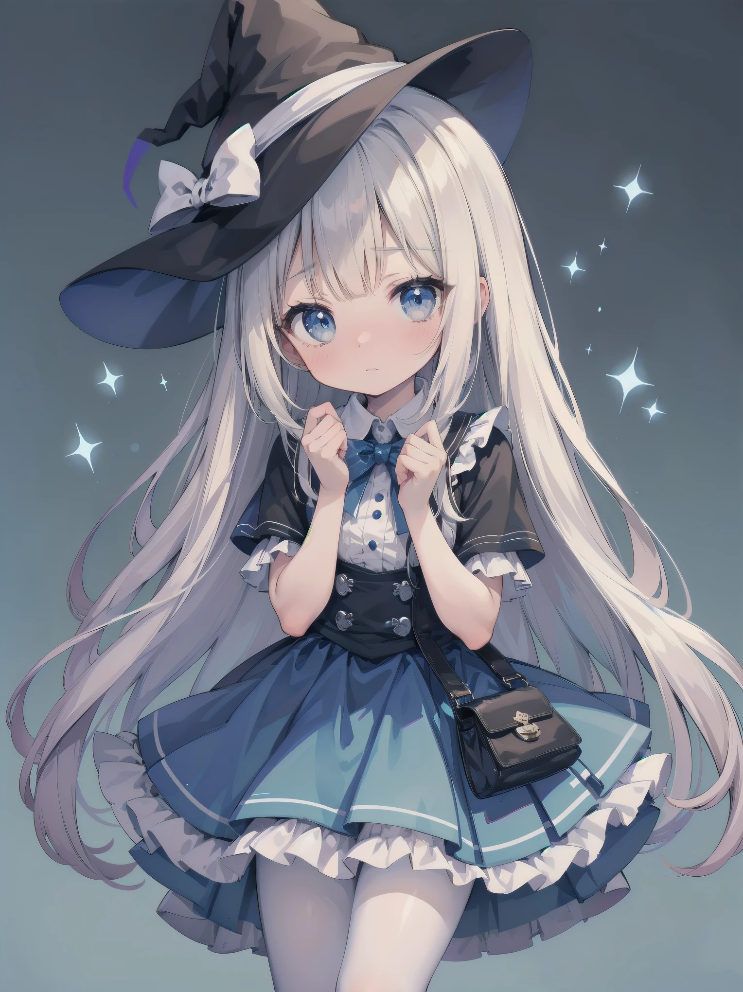 🎶, (🧙♀️), ✡, ✨(black hat), , Alice in Wonderland, Alone, very beautiful, cute, adorable, embarrassed, alone, blue eyes, white skin、look at viewer、looking up,kawaiitech, pastel colors, kawaii, cute colors,Alice in Wonderland, alone, very beautiful, cute, adorable, embarrassed, alone, blue eyes, white skin,skirtlift
