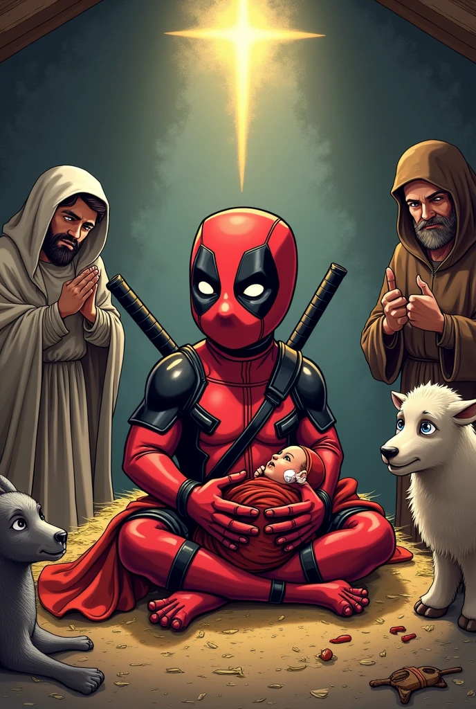 Deadpool baby jesus