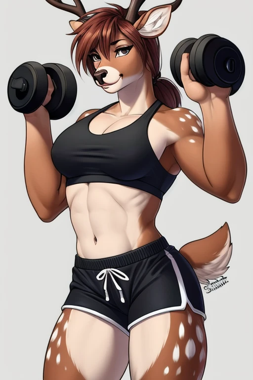 Deer short shorts gym