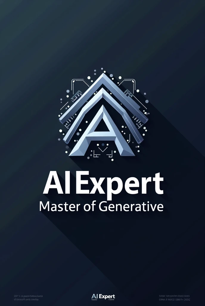โลโก้สำหรับบริษัท Ai ชื่อ AI EXPERT with slogan is Master of generative