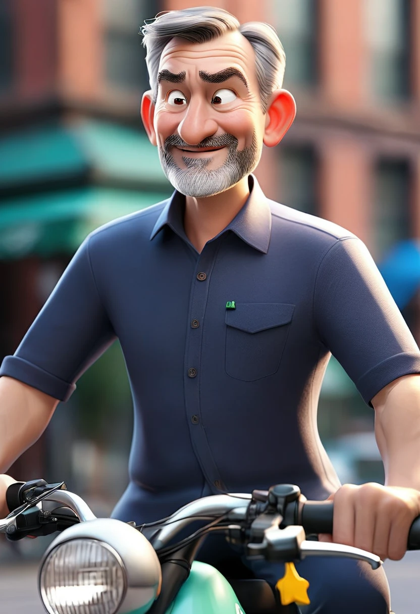 Image of a middle-aged male candidate who advocates for the spread of ride-sharing