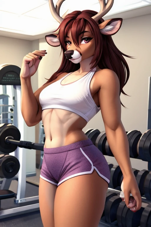 Deer short shorts gym