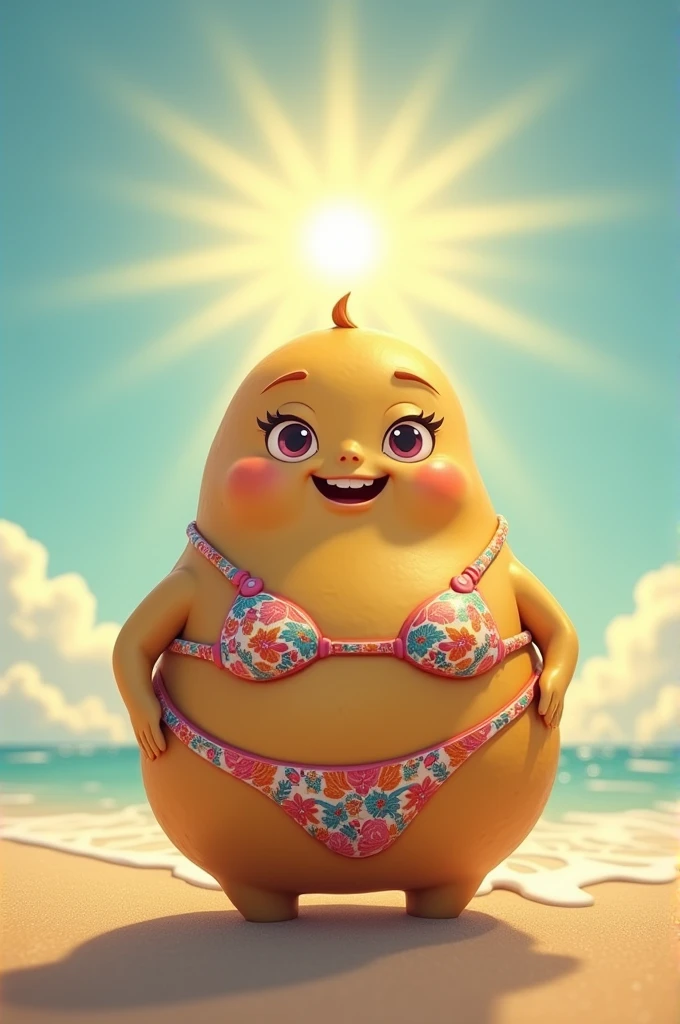 Potato of ((bikini)) catching ((sun))