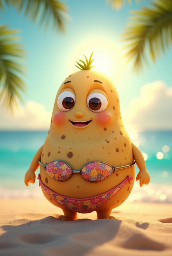 Potato of ((bikini)) catching ((sun))