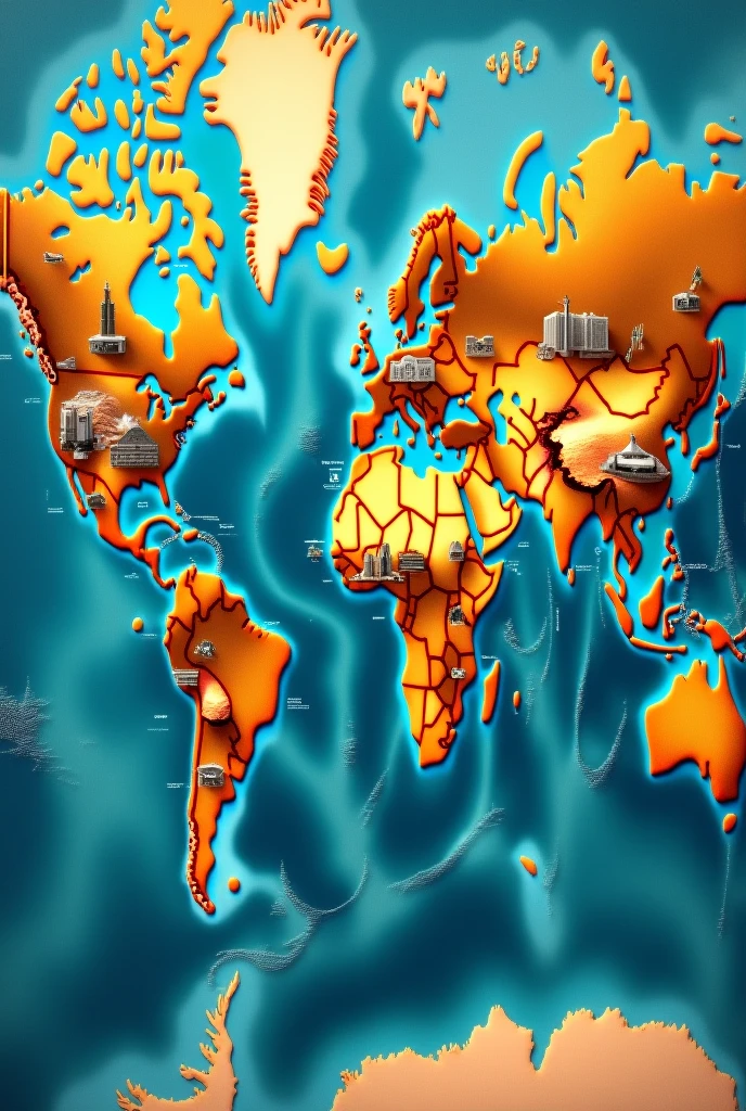 Can you help me draw the world map with these pin locations?
1. Hawaii, USA
2.Reykjanes, Iceland
3.Afsluitdijk, Netherlands
4.Wales, United Kingdom
5.Abu Dhabi, UAE
6.Gothenburg, Sweden
7.Hassi R'Mel, Algeria
8.Offshore, Scotland
9.Biomass Plant, Brazil
10.Tokyo, Japan
11.Lake Turkana, Kenya
12.Chiapas, Mexico
13.Rjukan, Norway
14.Sundarbans, India
15.Tohoku, Japan