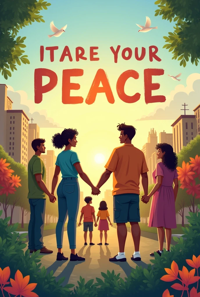 For NSTP, Create a generated image slogan that promotes PEACE in your community