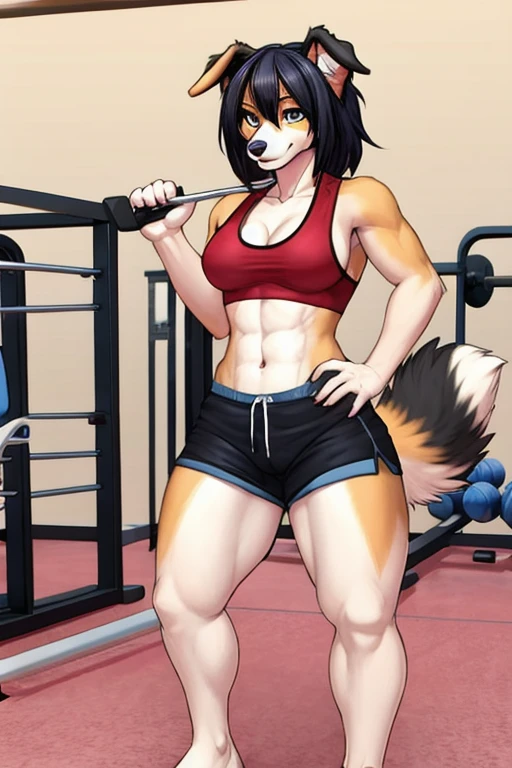 Collie short shorts gym