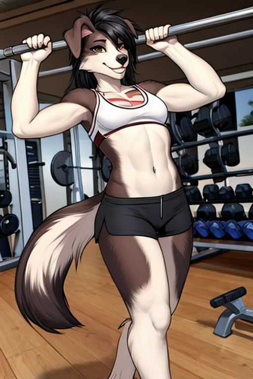 Collie short shorts gym