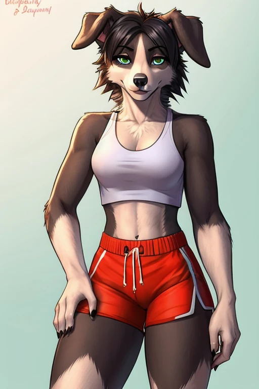 Collie short shorts gym 