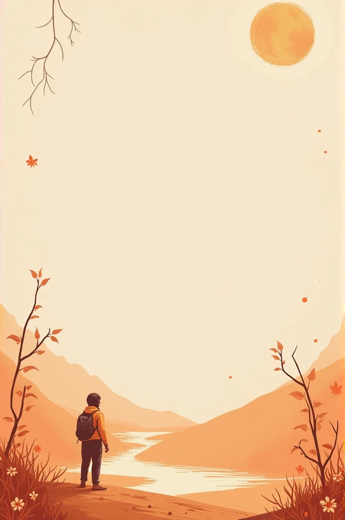 Create a pastel orange themed slide talking about key passages from the book "Dry Lives"
