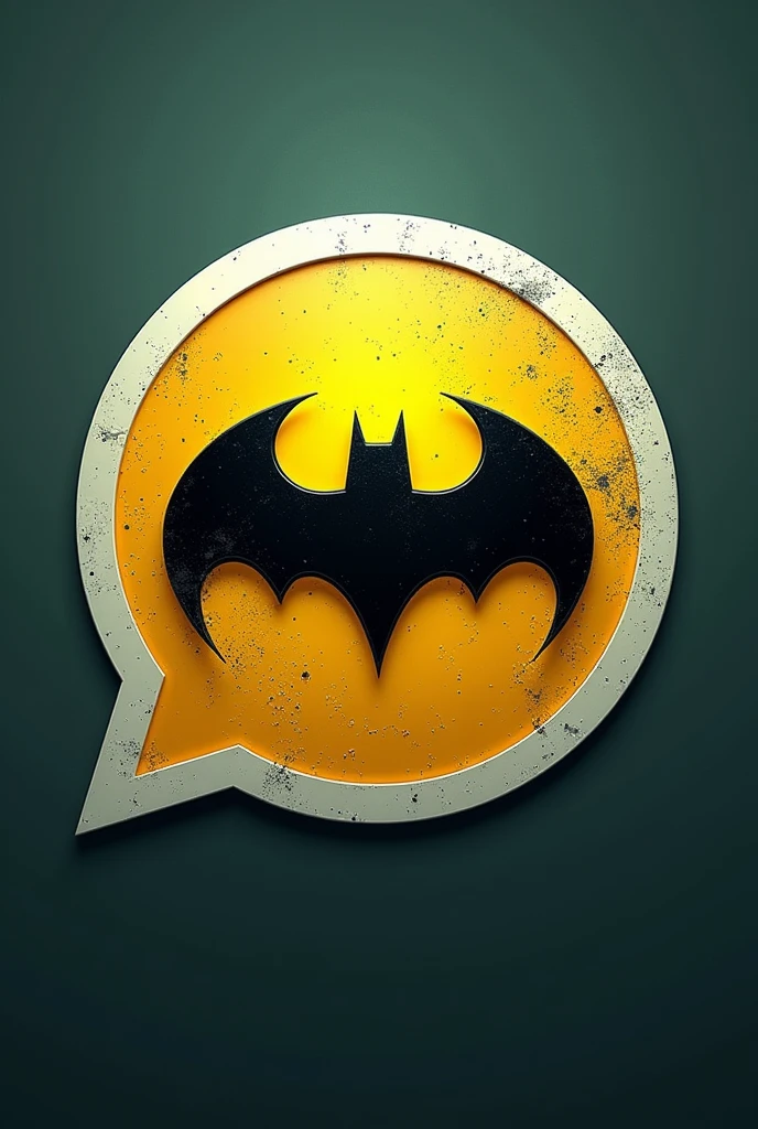 WhatsApp icon, with Batman symbol