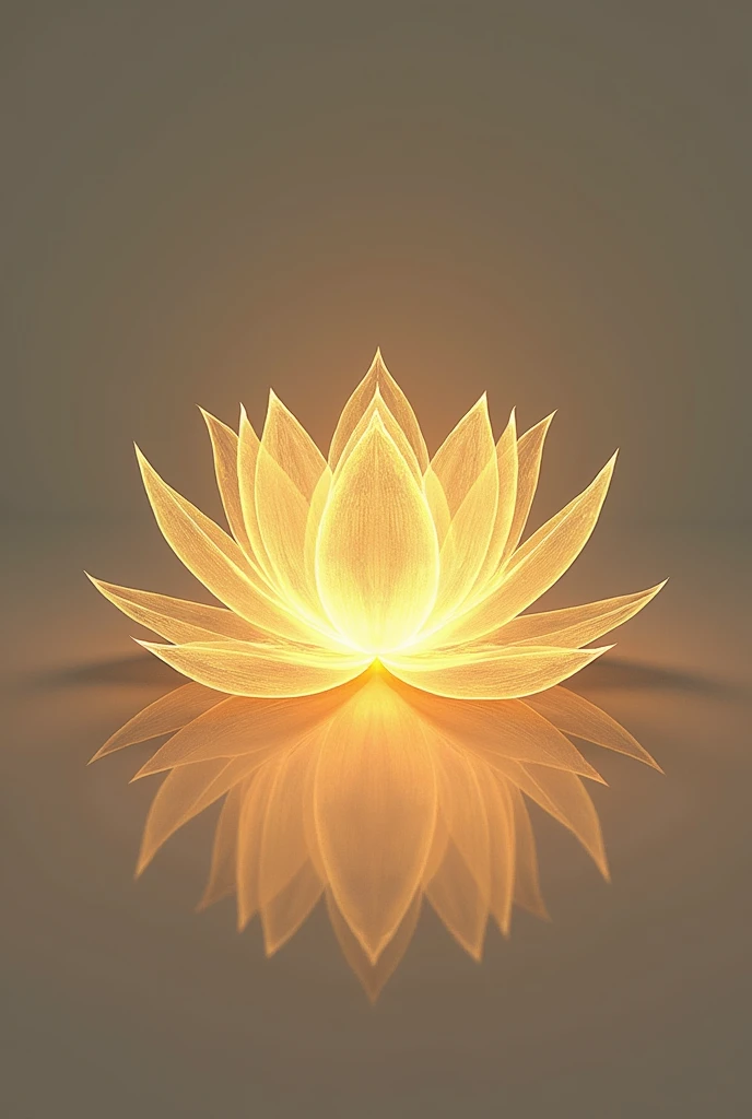 Lotous lotous outline in gold colour 