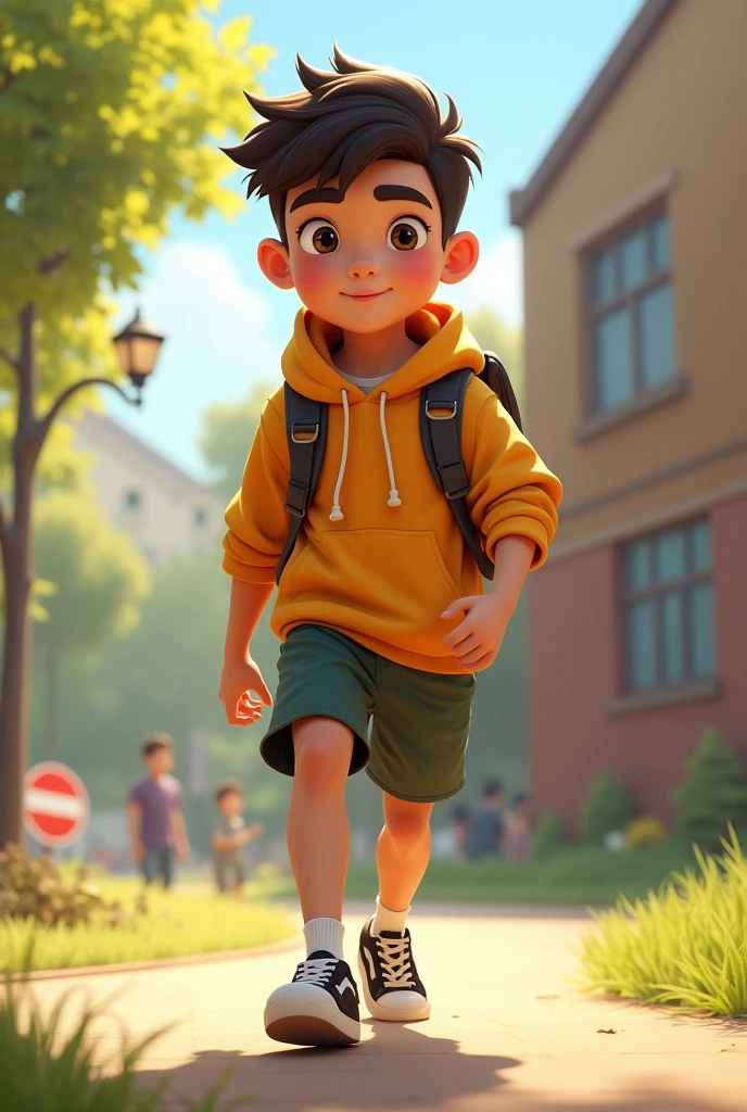 A fit 13 year old, He is smart but doesn&#39;t wear glasses and is fast but not strong his name is Nikolas (remember and a  child)