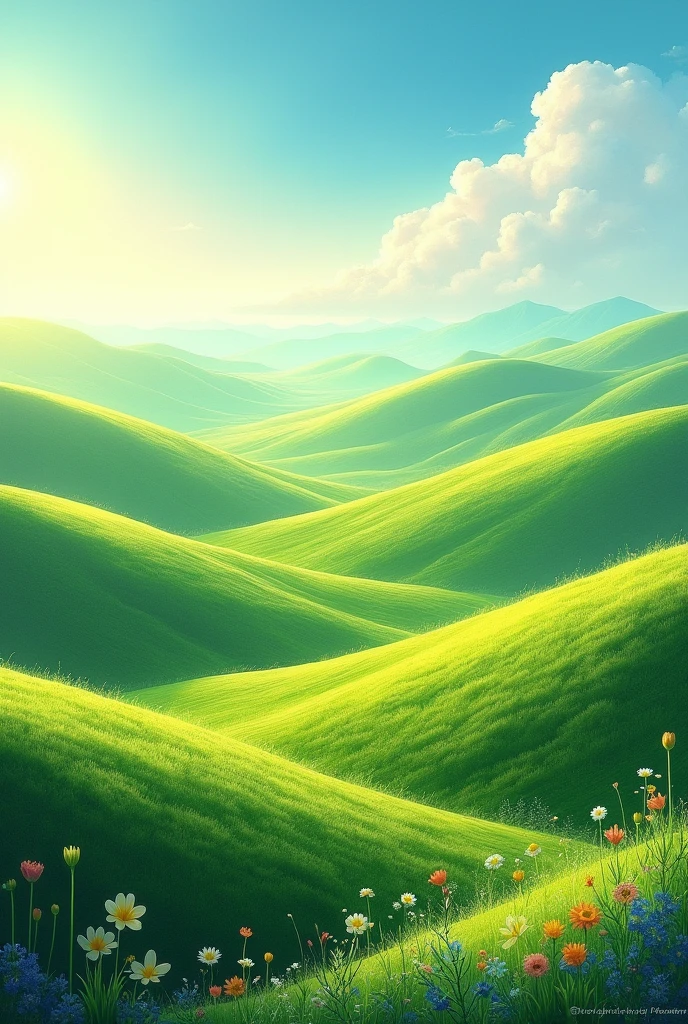 Make fresh hills wallpaper