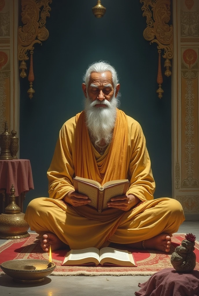 Krishna raj bhatta listening srimad Bhagavad