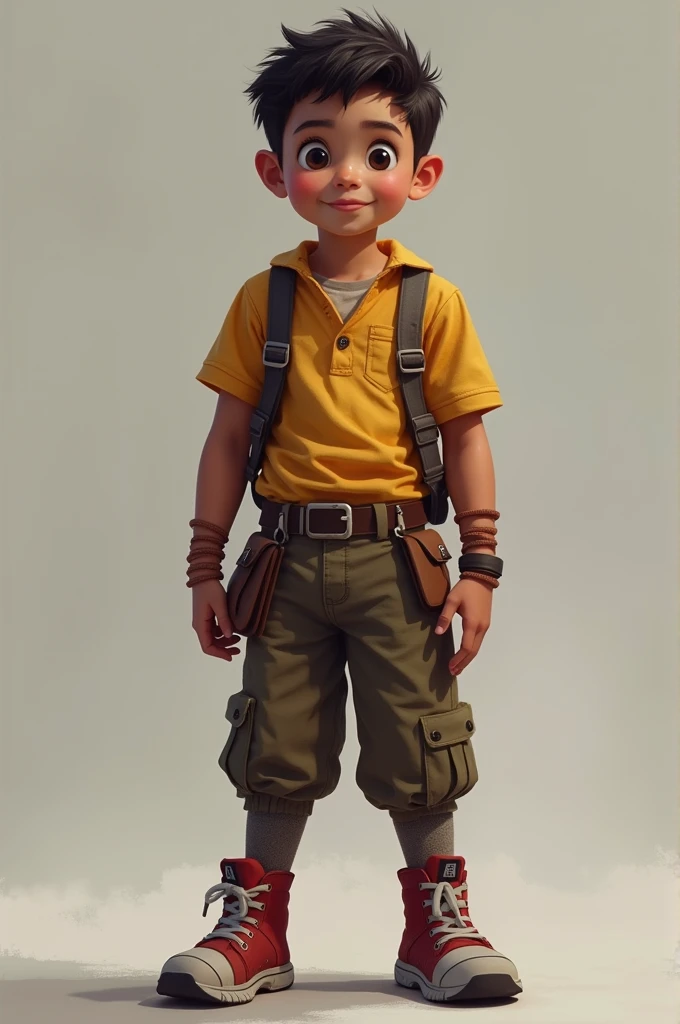 A 13 year old child who is strong but not intelligent, agile but not fast (remember this is a child, but it's in shape)a little stronger