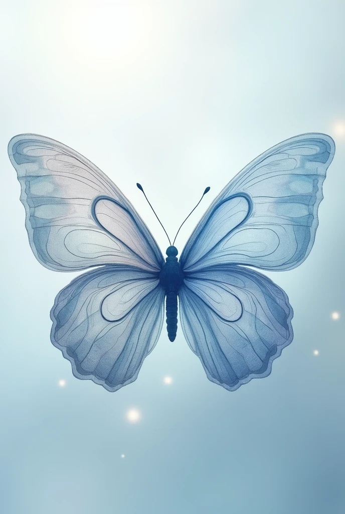 butterfly with three spirals inside that seek to meet and represent the movement of the wind and the fluidity of the air. Each spiral is filled with a color ranging from light blue to silvery gray., symbolizing the diversity and complexity of the air forces.
