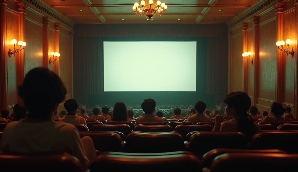 Old cinema、The screen is in the middle、Showa、4:3 screen ratio