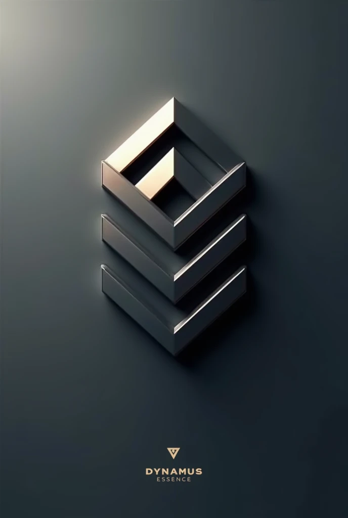 a modern and minimalist logo design for a men's clothing brand Dynamus Essence, a sleek and stylish logo with geometric shapes, clean lines, and a sophisticated color palette, a high-quality, conceptual, and visually impactful logo design