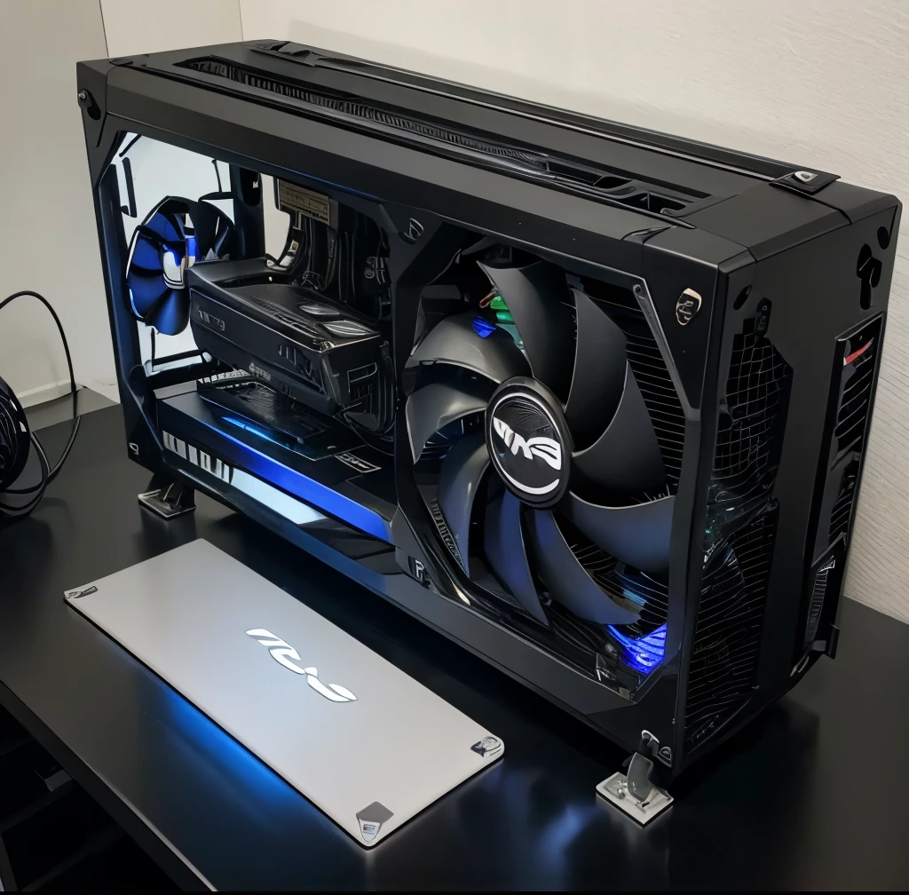 18 ram gaming pc glass case asus 460 video card rtx power supply, realist munitor pichau