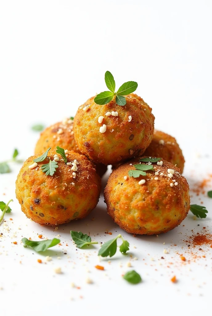 falafel with white background