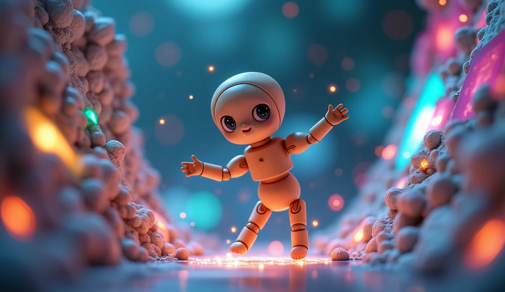 The nose is growing,man,A modern Pinocchio: A wooden doll floating on the Internet,kawaii,cute,The nose is growing
