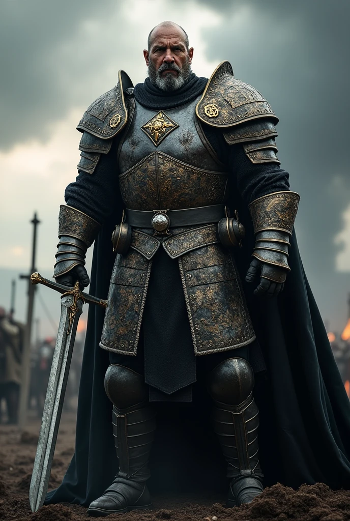 Bruno Sammartino military general in Game Of Thrones style armor