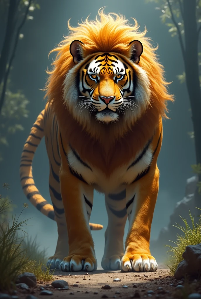 Dog and mane
Tiger and mane