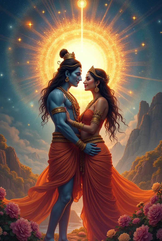 Hindu deities celebrating love