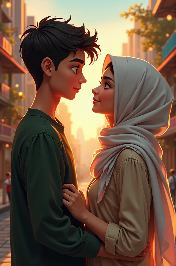 Non Islamic boy and Islamic girl love each other