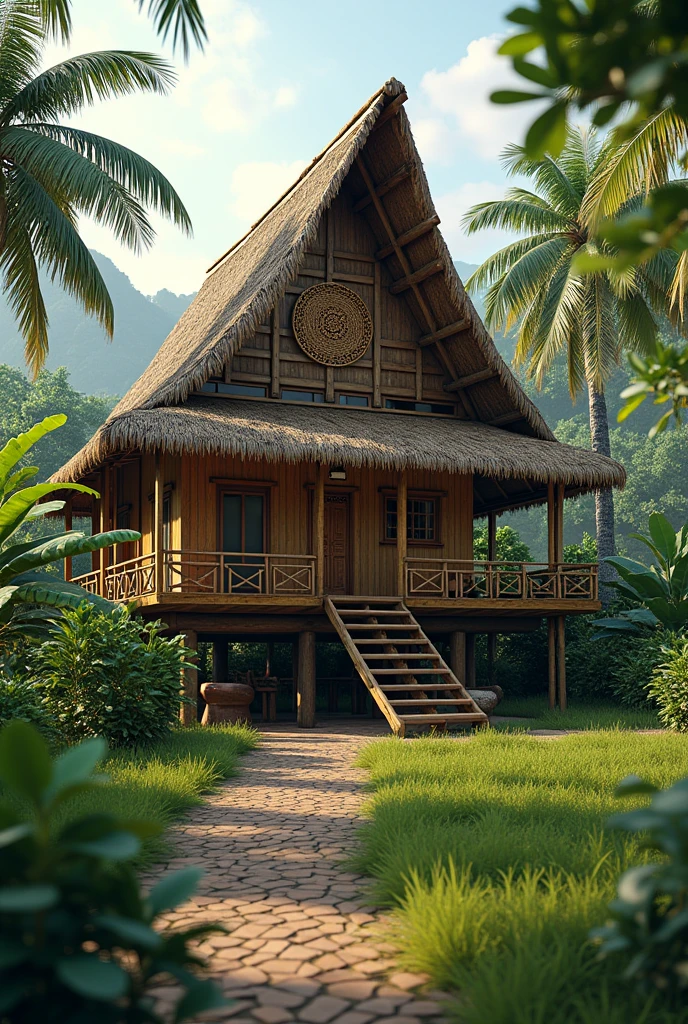 Generate a native house in philippines