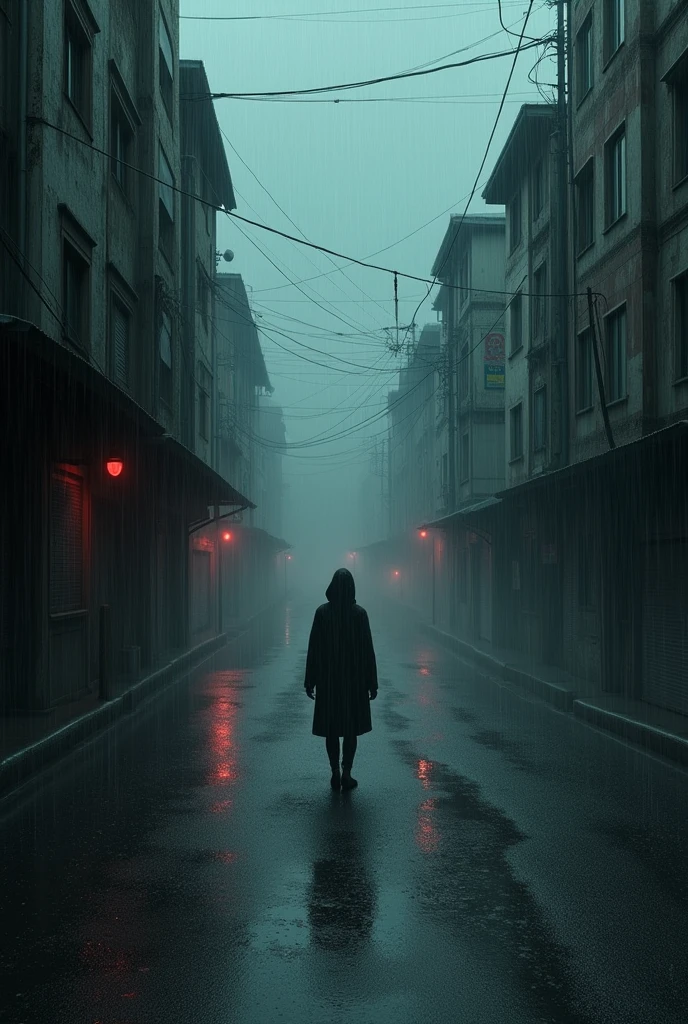 Dark rainy day