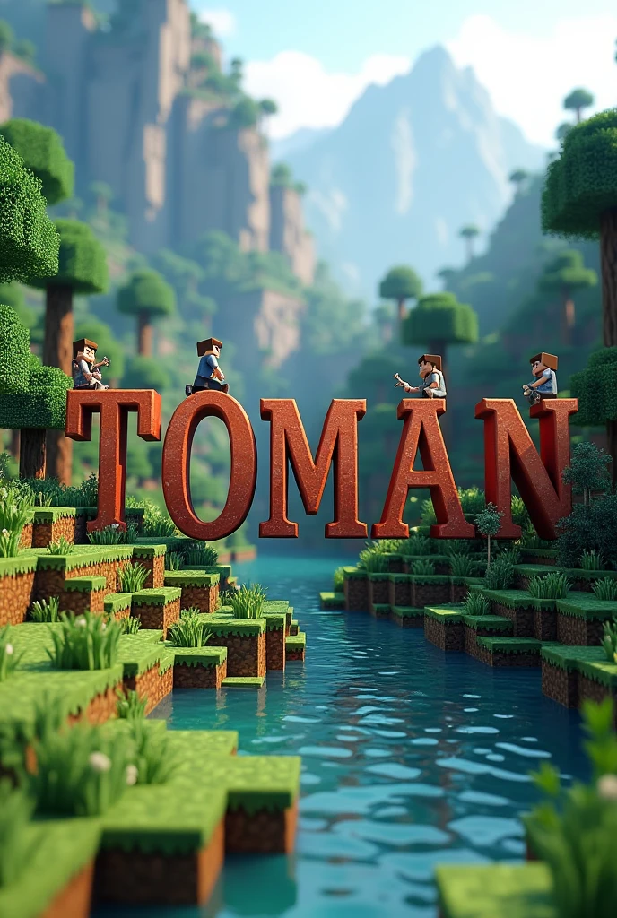 Minecraft image with TOMAN written, but less artificial
