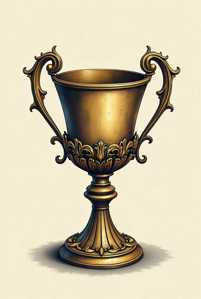 Old money style hygeia cup to wear on a t-shirt