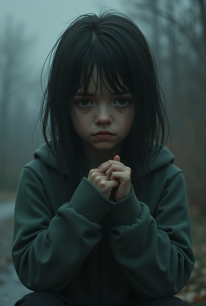 a girl who shows that she has pain during the day , afternoon and evening