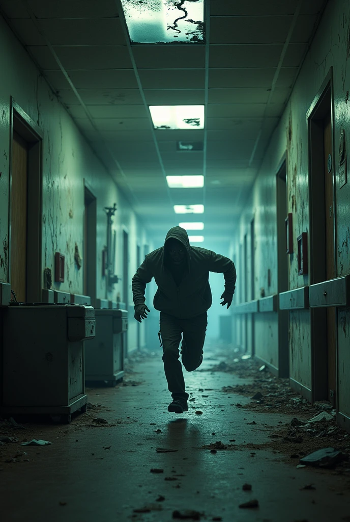 Running in an abandoned hospital