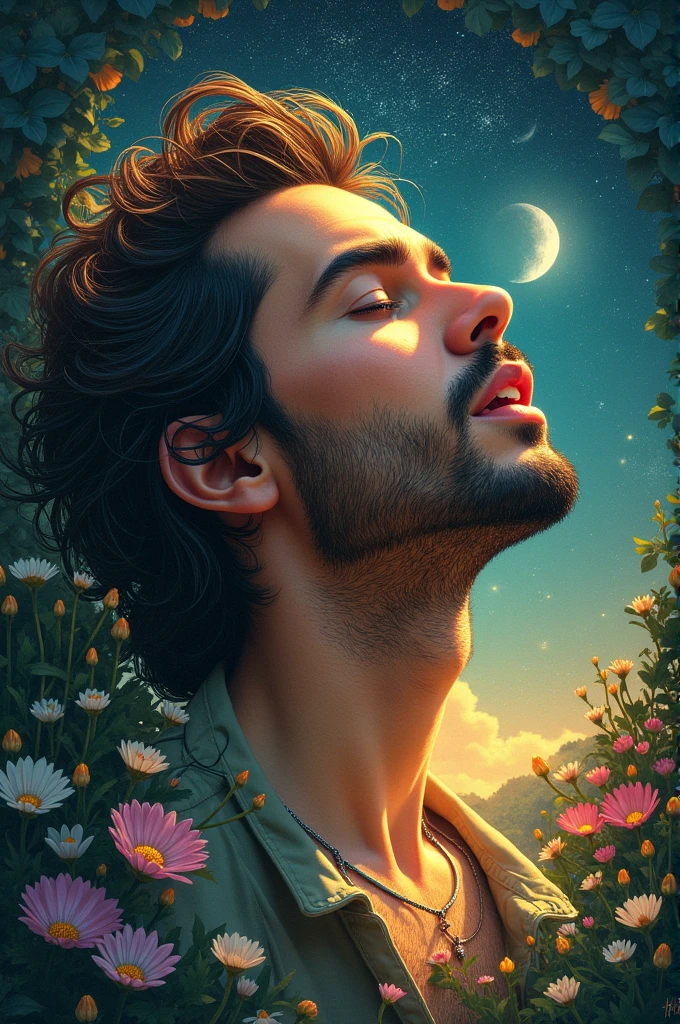 Create an image from the song (It's because of you) of Juanes