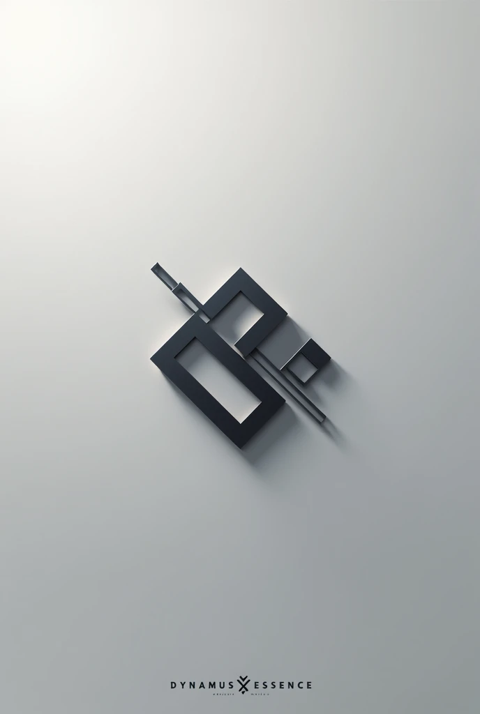 a modern and minimalist logo design for a men's clothing brand Dynamus Essence, a sleek and stylish logo with geometric shapes, clean lines, and a sophisticated color palette, a high-quality, conceptual, and visually impactful logo design