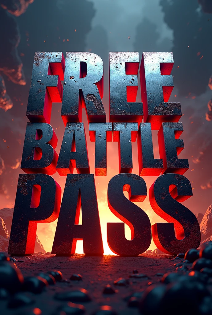 Create some letters that say “FREE Battle Pass”
