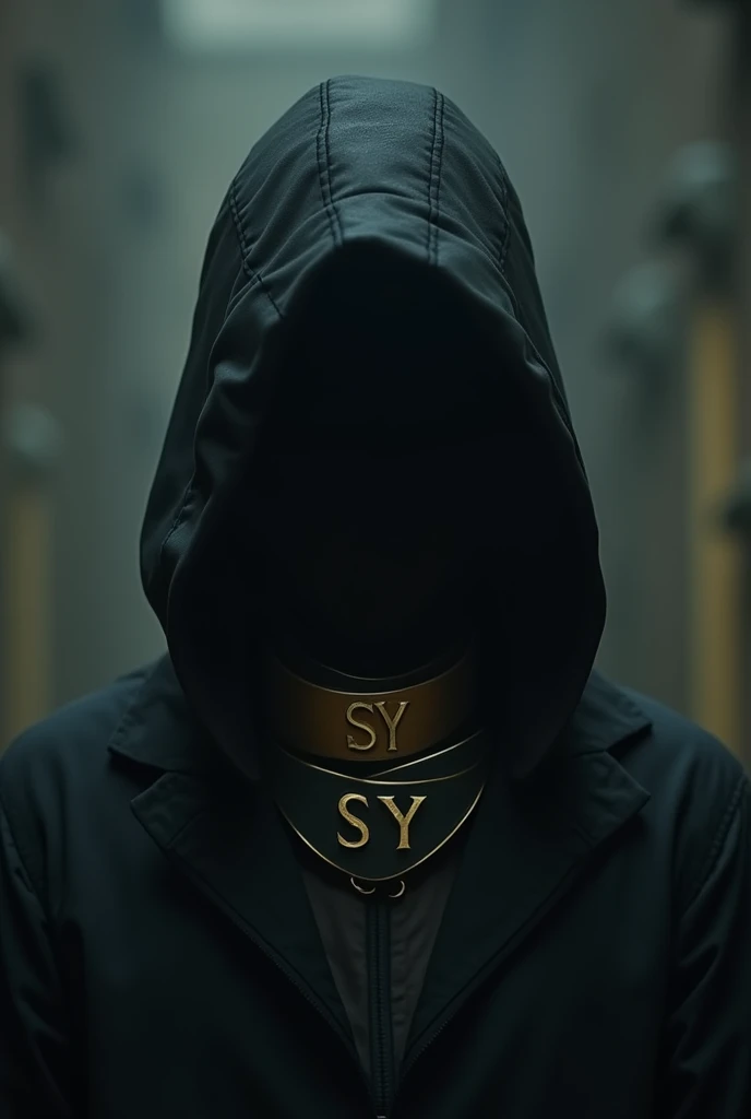 Anonymous con un collar que diga SY