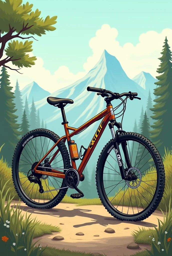 I want you to generate images for me to tell the following joke: What did I do? I made an MTB bike out of a road bike. You're pedaling in my mind. I drew the MTB bike too.